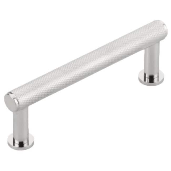Schaub and Company Pub House 3-1/2" Center to Center Diamond Knurled - Polished Chrome