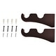preview thumbnail 15 of 41, Mix & Match Wood Single / Double Curtain Rod Bracket