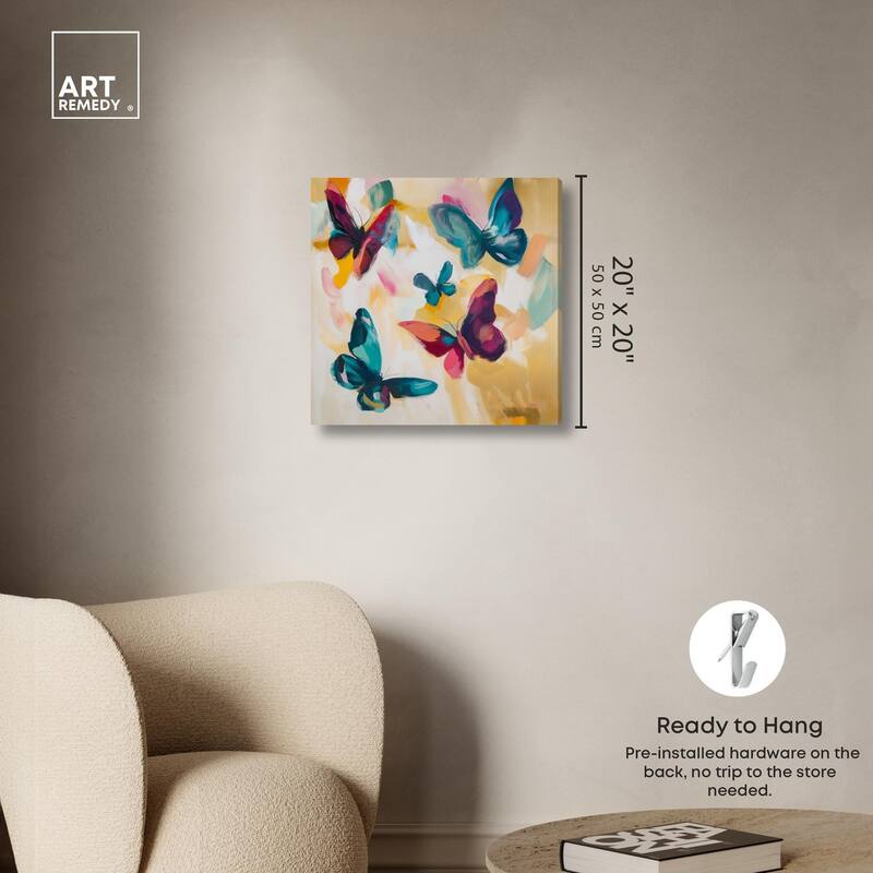 Wings in Waltz I Canvas by Art Remedy, Gallery Wrapped