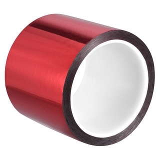 Metalized Red Color Metalized Polyester Film Tape Mirror Finish Decor Tape 50m x 80mm, Red ...
