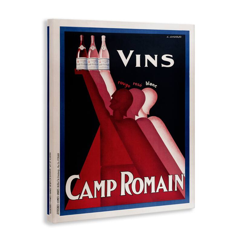 Stupell Antique Wine Bottle Trio Canvas Wall Art Design By Marcus Jules