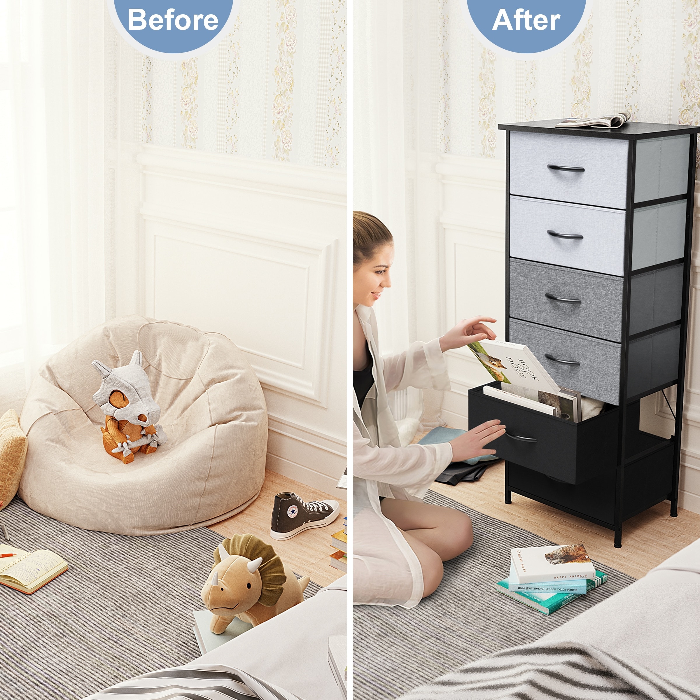 Vertical dresser storage tower sale