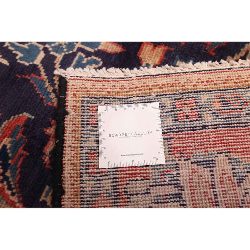 ECARPETGALLERY Hand-knotted Anadol Vintage Navy Wool Rug - 6'7 x 10'0