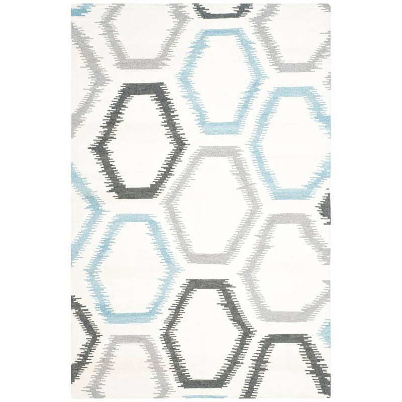 SAFAVIEH Handmade Flatweave Dhurries Solza Modern Wool Rug