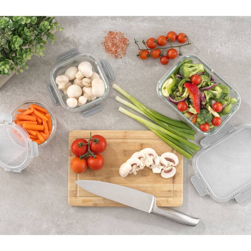 JoyFul 24 Piece Glass Food Storage Containers Set with Airtight Lids