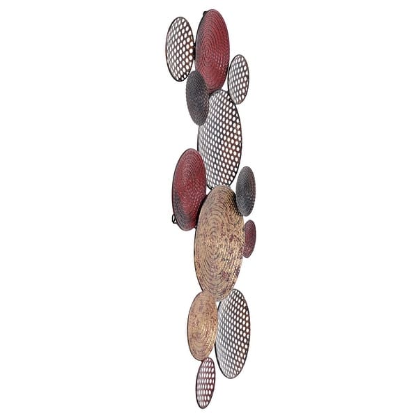StyleCraft Eartone Plates MultiColor Metal Wall Art Bed Bath