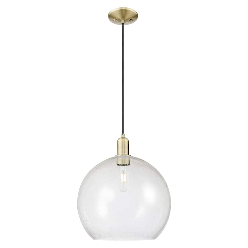 Innovations Lighting Endless Possibilities Arcadia - Athens - 1 Light 14" Cord Hung Mini Pendant - Antique Brass/Seedy