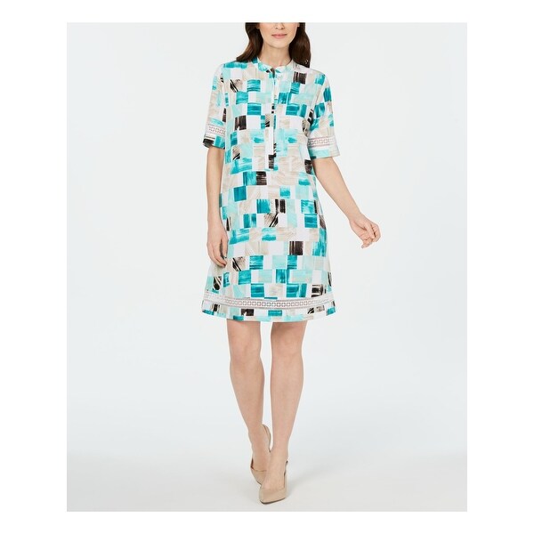 knee length shift dresses with sleeves