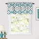 preview thumbnail 20 of 24, Jarvenpaa Geo Trellis Pattern Window Valance - 52 x 18