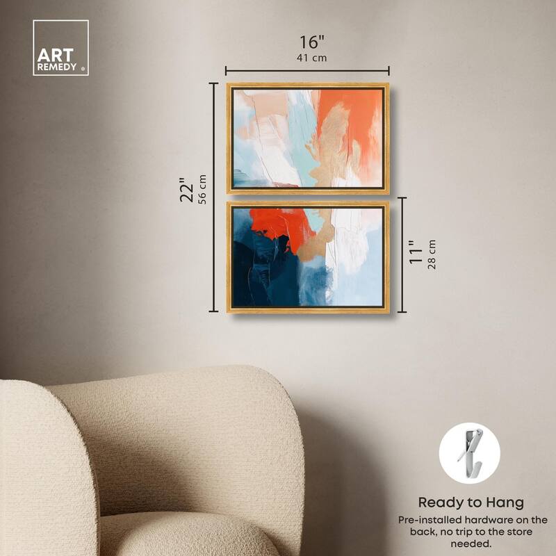 Bold and Bright II Canvas Set of 2 by Art Remedy