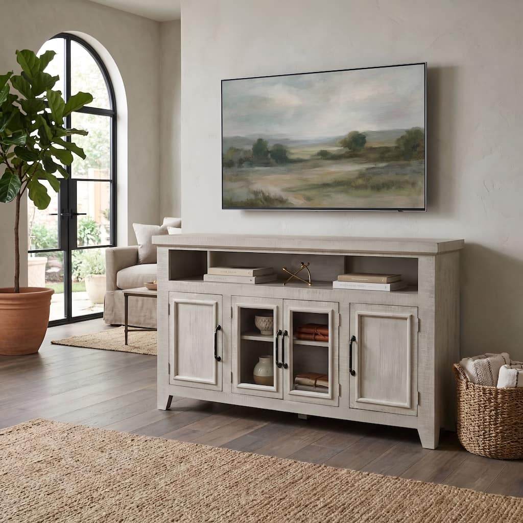 Origins by Alpine Willow Creek 60" TV Console-White Wash