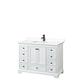 Option White, Black Trim, White Cultured Marble Top
