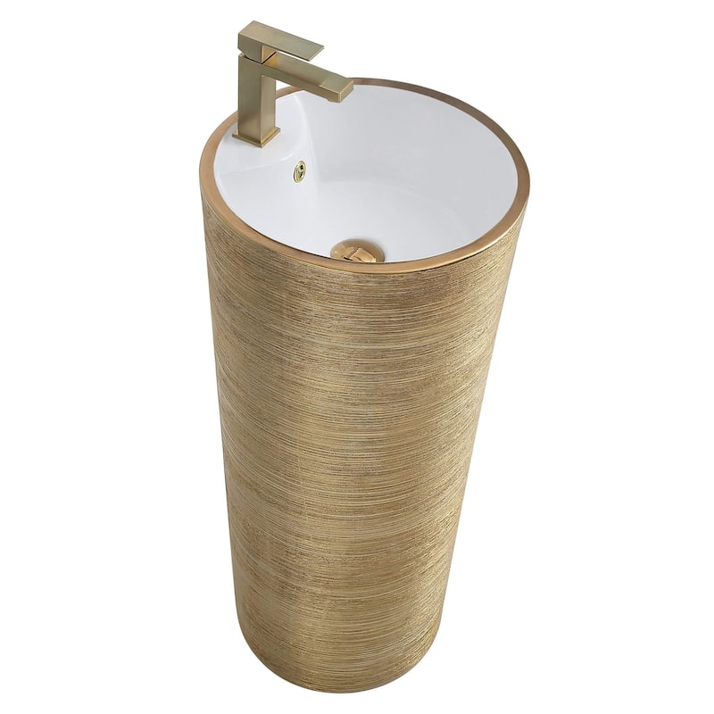 Fine Fixtures VANNES PEDESTAL 16"X16" BRUSHED GOLD