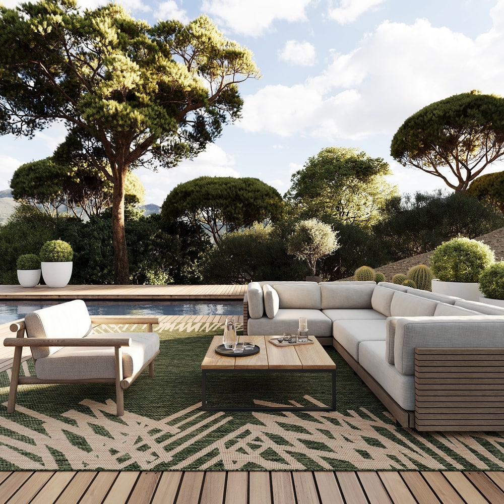 Nuloom Anigail Bordered Indoor/Outdoor Area Rug