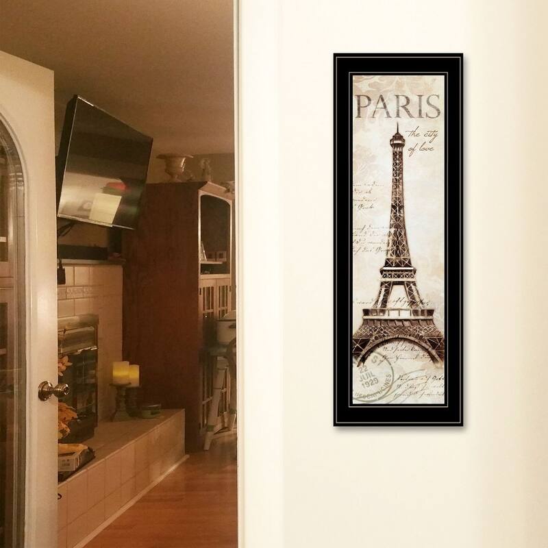 TrendyDecor4U Contemporary "Paris Panel" Framed Print Wall Art by Cloverfield & Co
