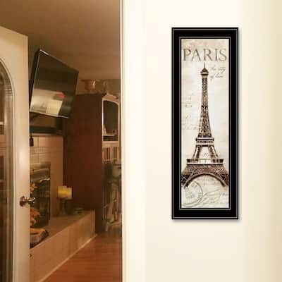 TrendyDecor4U Contemporary "Paris Panel" Framed Print Wall Art by Cloverfield & Co