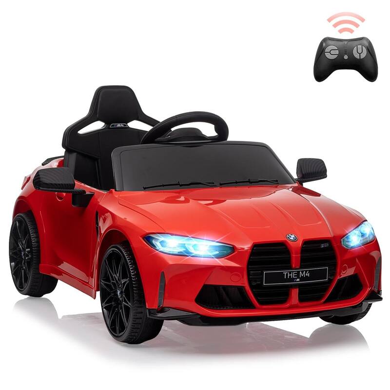 12V Ride On Toy Car for Kids with Remote Control and LED Light