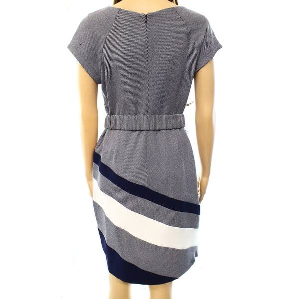 Shop Studio One New Blue Women S Size 14p Petite Colorblock Sheath