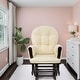 preview thumbnail 27 of 54, Ultimate Nursery Comfort - Glider and Ottoman Set with Reclining Cushion Chair, Rocker Chair with Padded Back and Armrests