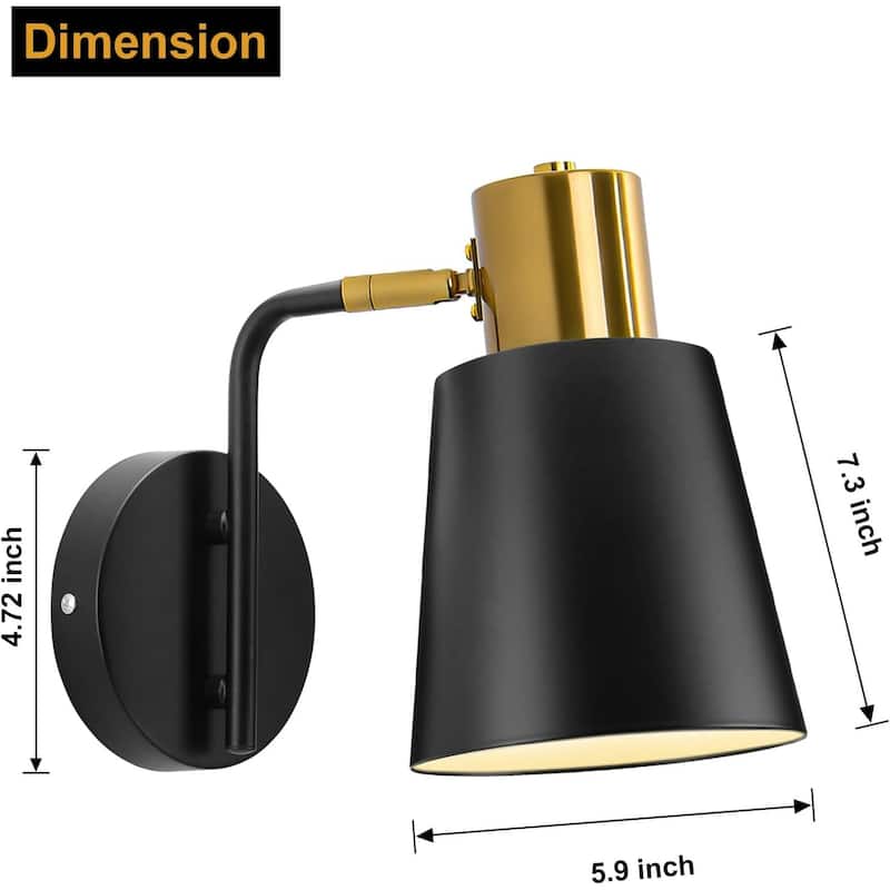 2 pack wall light black bedroom light metal kitchen light