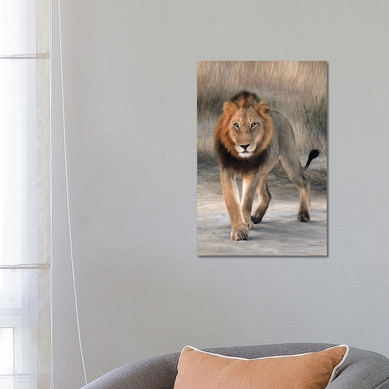 iCanvas "African Lion Walking" by Rachel Stribbling Canvas Print - 26x18x1.5