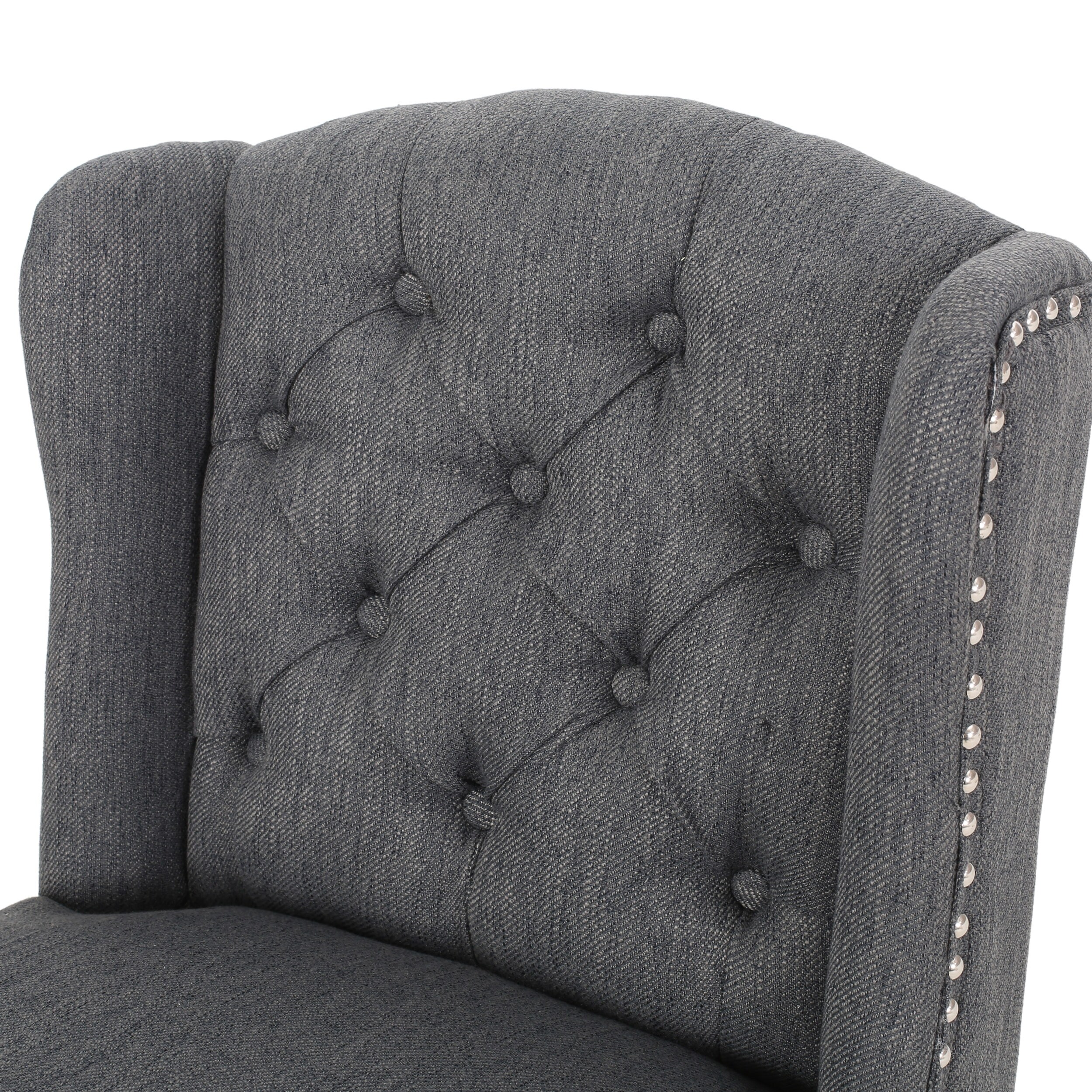 Foxcroft Wingback Counter Stool Set of 2 by Christopher Knight