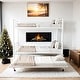 preview thumbnail 1 of 8, Heavy-Duty Sturdy Metal Twin over Twin Bunk Bed with Trundle, Noise-Reduced Design, and Safety Guardrail for 3 Kids, White