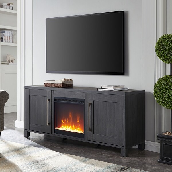 Crystal fireplace tv stand discount
