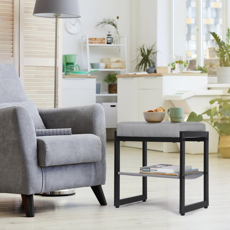 silver grey dress accessories Dressing Stool – Kitz main image 0