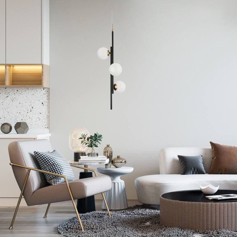 Icey Modern 3-Light Kitchen Island LED Pendant Lights for Dining Room