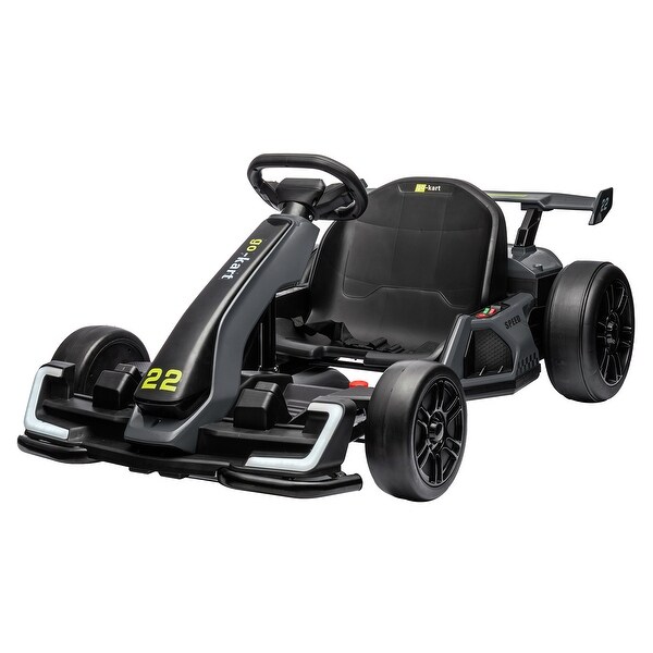 24V Electric Go Kart for Kids, Powerful Drift Kart with 2 * 150W
