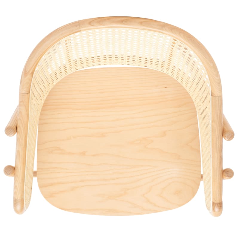 SAFAVIEH Couture Naama Rattan Back Dining Chair - 21 In W x 24 In D x 31 In H - 21Wx24Dx31H