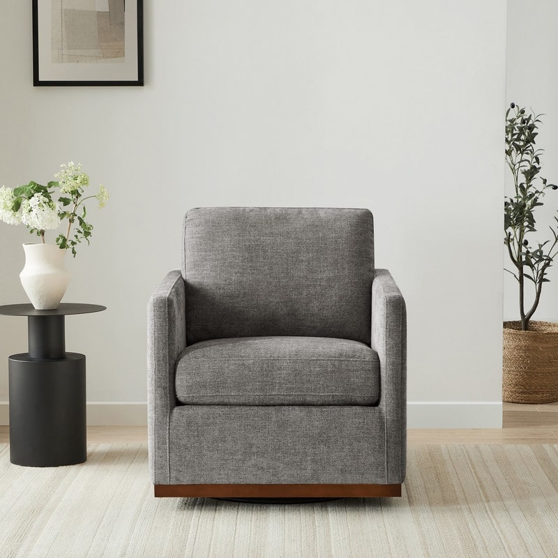 Spruce & Spring Shane Modern Swivel Accent Arm Chair
