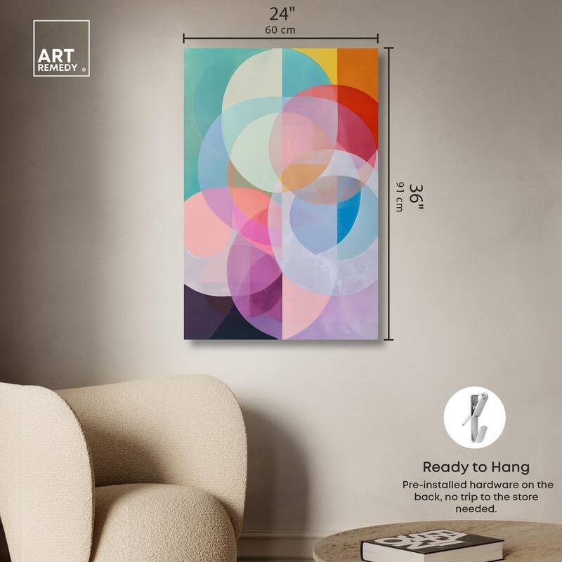 Oneiric Circles II Canvas by Art Remedy, Gallery Wrapped
