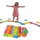 preview thumbnail 3 of 1, Bintiva Wood Obstacle Course Balance Path with Numbers, 17 Pieces - Multi