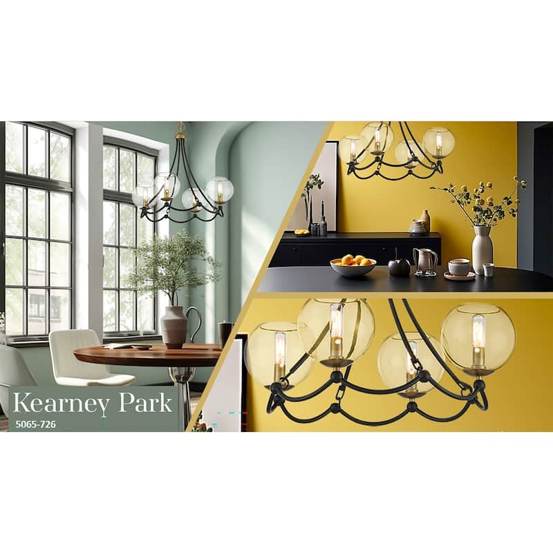 Minka Lavery 5065 Kearney Park 4 Light 23" Wide Vantage Chandelier