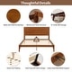 preview thumbnail 44 of 52, Eco-Chic Bamboo Platform Bed with Storage Space by Harper&Bright Designs