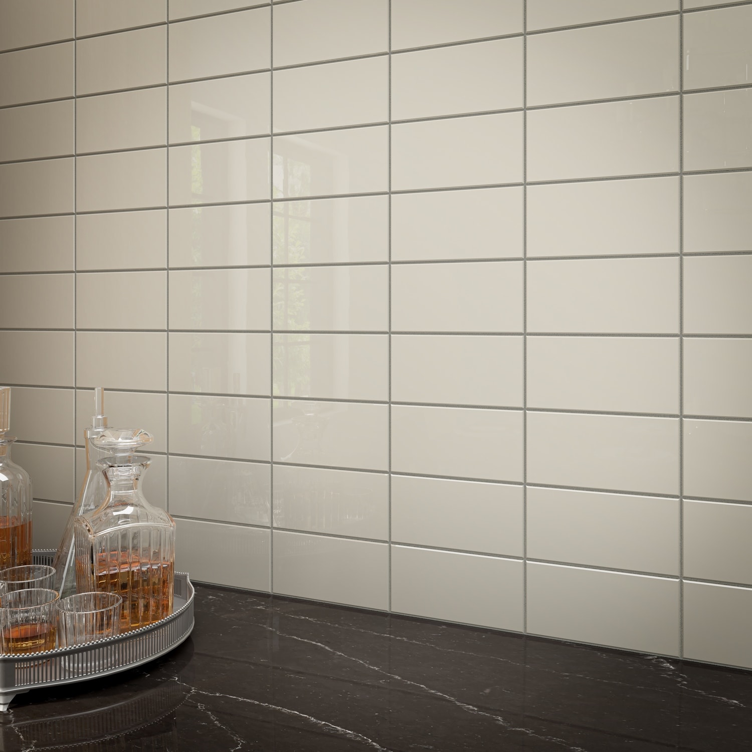 Daltile Color Wheel Linear 4 x 8 Glossy Wall Tile (42 PCS Per Carton) (10.63 SQFT Per Carton)