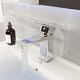 preview thumbnail 2 of 19, Eviva Lux Single-Handle Waterfall Single-Hole Bathroom Faucet with Deckplate Included