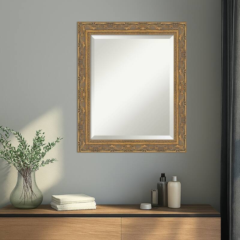 Filigree Beveled Framed Wall Mirror