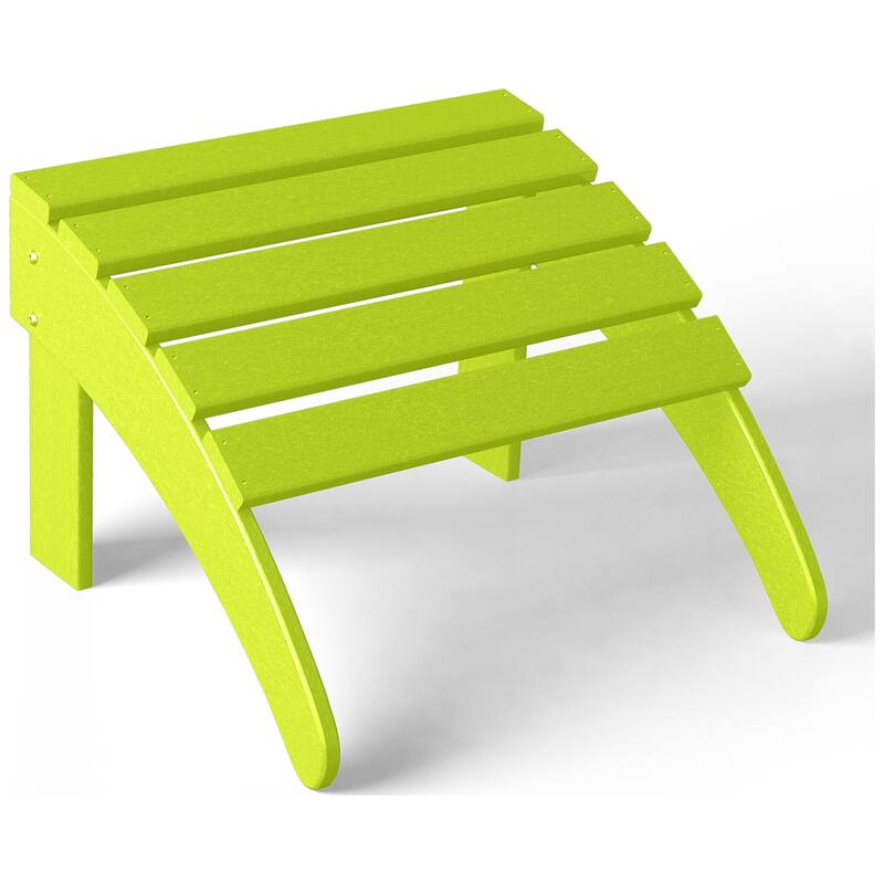 Aderson Outdoor Poly Adirondack Chair With Ottoman And Side Table 12-Piece Set