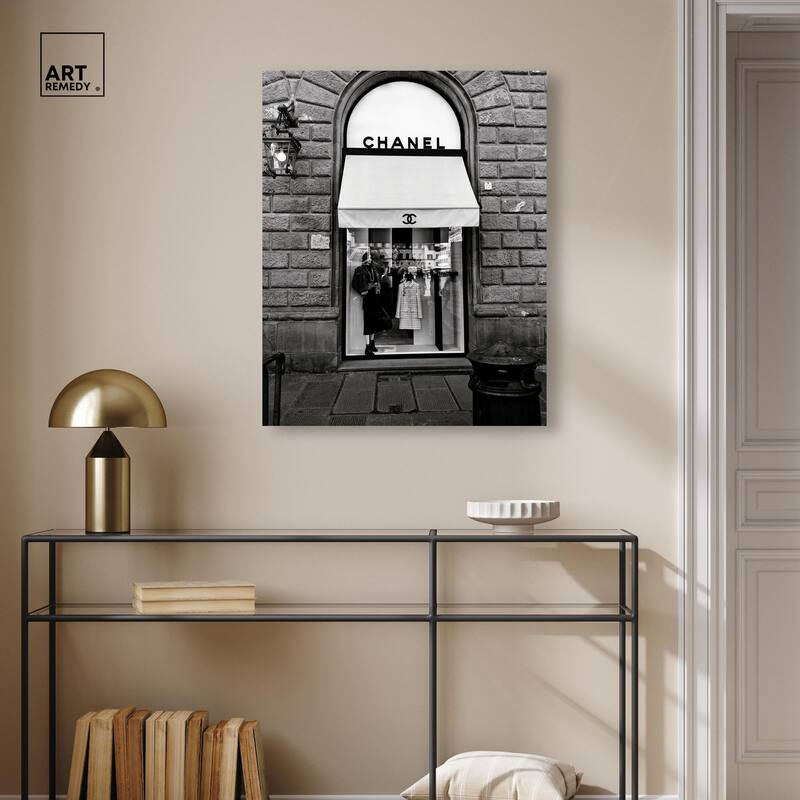 Fashion House Window Canvas by Art Remedy, Gallery Wrapped