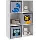 preview thumbnail 1 of 5, Children's Toy Organizer, Toy Storage with 3 Storage Bins and Cute Animal Design, Toy Shelf White
