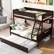 preview thumbnail 2 of 34, Twin Over Full Bunk Bed with Shelves and Trundle - Practical for Families