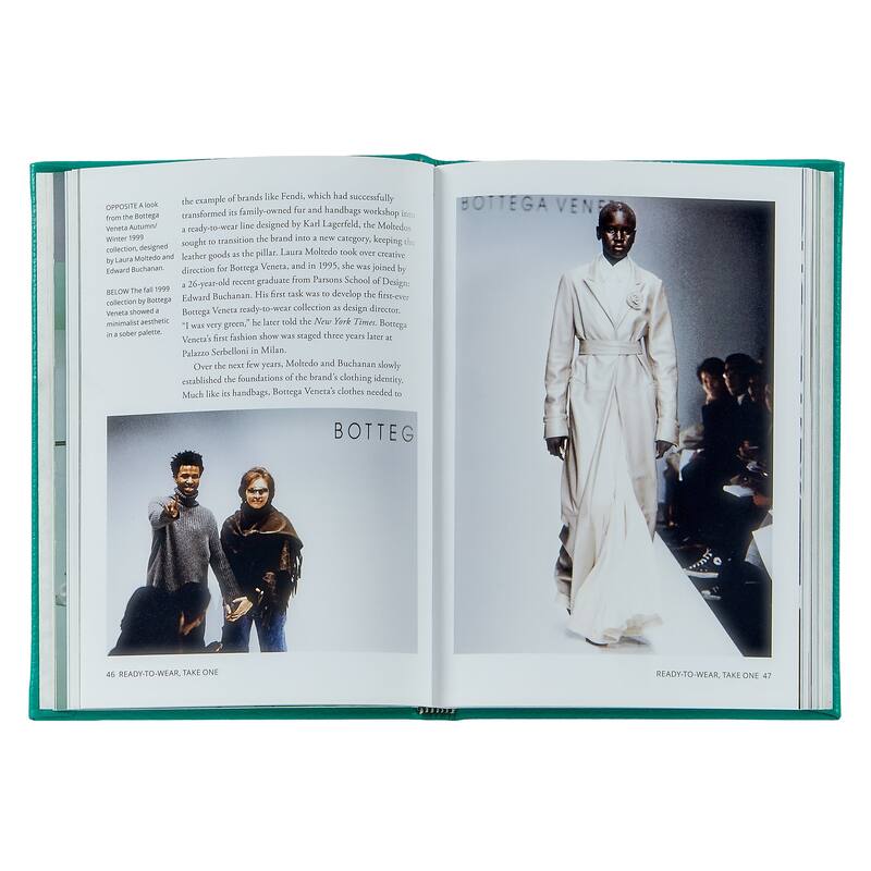 Graphic Image Little Book of Botega Coffee Table Book, Leather, Jade