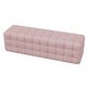 preview thumbnail 18 of 20, 2-Pieces Bedroom Sets, Queen Size Velvet Platform Bed Frame Tufted Upholstered Bed with Rectangular Upholstered Ottoman