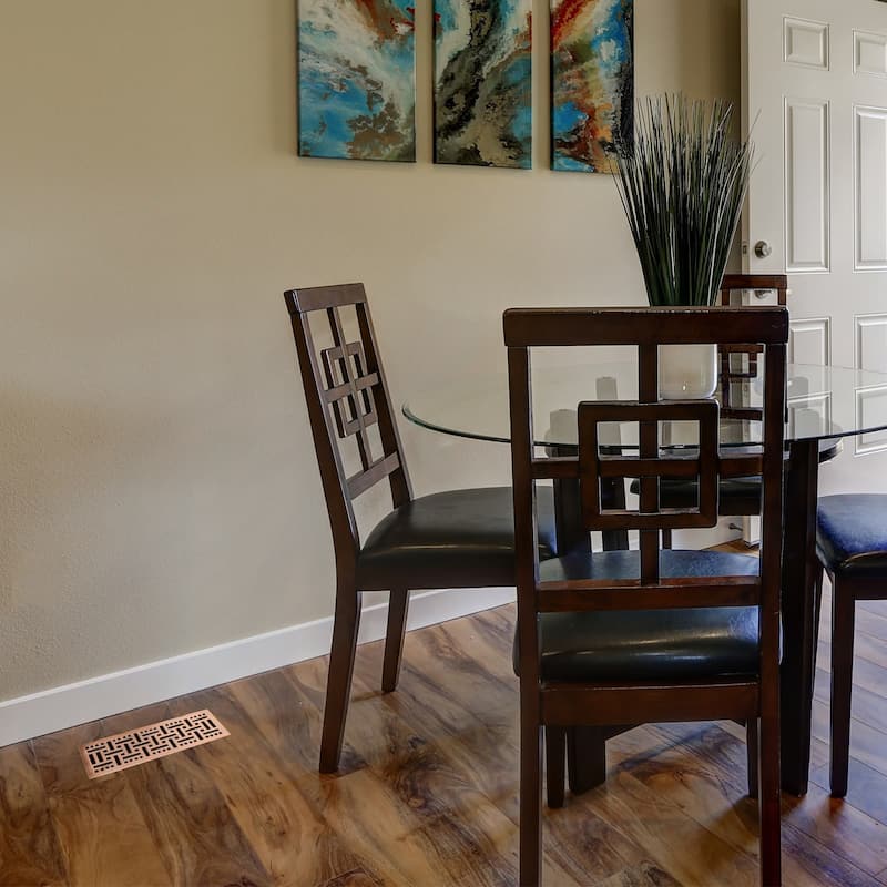 Akicon Check Design 4"x10" Floor Register with Trap Net