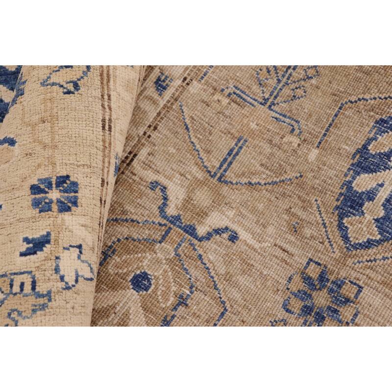 Vintage Herati Bidjar Hand Knotted Wool Rug