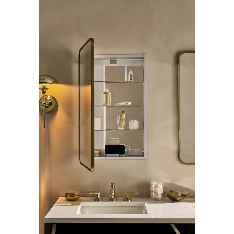 Robern CC2034D4RCSC Craft Series 19-1/4" x 34-1/4" Framed Single Door