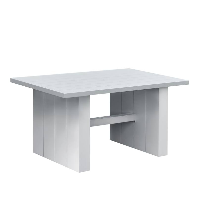 Nash Outdoor Aluminum Counter Table, Buff